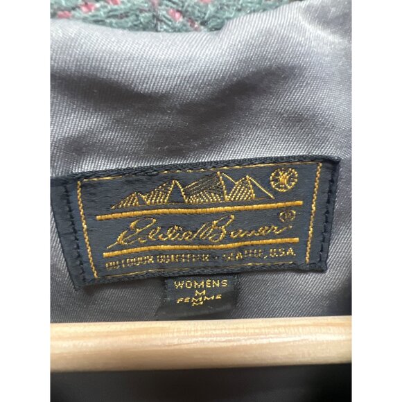 Eddie Bauer Vintage 80's Wool Aztec Pink and Green Blanket Coat - Picture 6 of 10